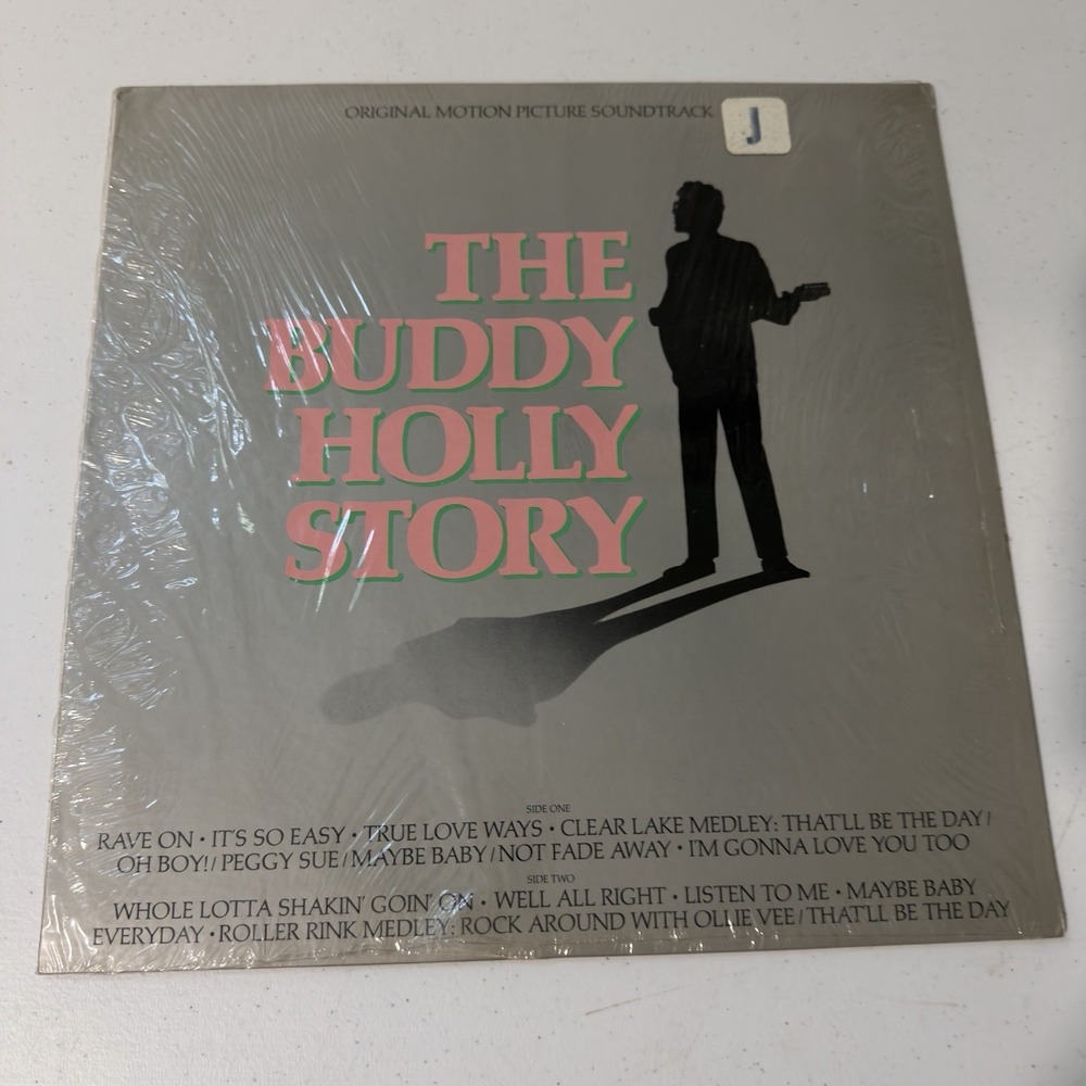 THE BUDDY HOLLY STORY Soundtrack LP OG Shrink Wrap VG++ Gary Busey Epic